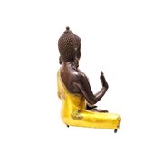 Lord Buddha Brass Statue - Blessing Buddha Idol for Garden, Puja, Home Mandirs, Gifts by Pooja Bazar 12 x 6.5 x 10 In
