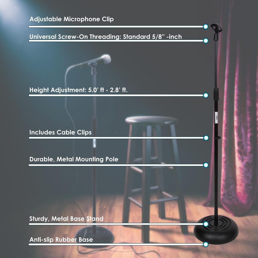 Pyle Adjustable Extendable Microphone Stand photo 2