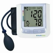 Angle View: HealthSmart Standard Semi-Automatic Arm Digital Blood Pressure Monitor