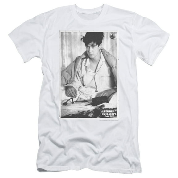 Ferris Bueller Cameron Adult 30/1 T-Shirt White
