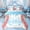 White Blue, variant on Erosebridal Baseball Ice Cream Twin Bedding Sets, Green Splash Graffiti Bedding Comforter Set, 7-Piece