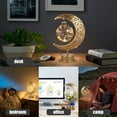 thumbnail image 4 of Lunar Lamp Moon Light Disco LED Table Lamp Moon Bedside Lamps Magic Moon Shape Night Light Battery Powered Creative Hanging Ball Moon Lamp Romantic Bedside Decoration, 4 of 9
