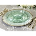 thumbnail image 4 of " OCCASIONS " 120 Plates Pack,(60 Guests) Premium Wedding Party Disposable Plastic Plates Set -60 x 10'' Dinner + 60 x 7'' Salad / Dessert (Coastal Clear Green), 4 of 5