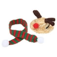 thumbnail image 2 of Reptiles Straw Hat Scarf Set,Bearded Dragon Santa Hat Bearded Dragon Santa Hat Scarf Lizard Christmas Decoration Multi-Functional, 2 of 14