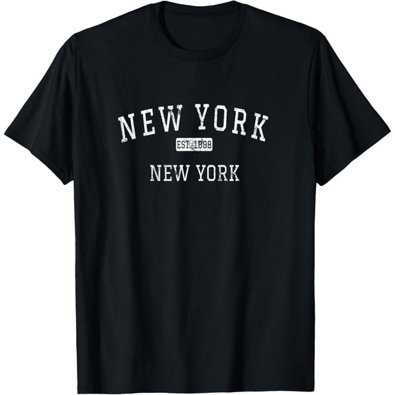 t-shirt New York New York NY Vintage T-Shirt, Pack of 1 mens,black,women,funny,journey,Crew Neck, Short Sleeve,custom clothing patterns.gift
