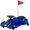 Blue, variant on ICEELF 24V Electric Drift Go Kart for Kids, 360째 Rotating Ride-On Car with 180W Brushless Motor, High/Low Speed, Lights, Music, Bluetooth, USB, Replacement Wheels, Yellow