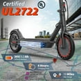 thumbnail image 3 of PORORO Electric Scooter with Seat, 8.5" Scooter for Adults, 350W Motor, 16MPH & 10-15Mile Range, 3 of 7