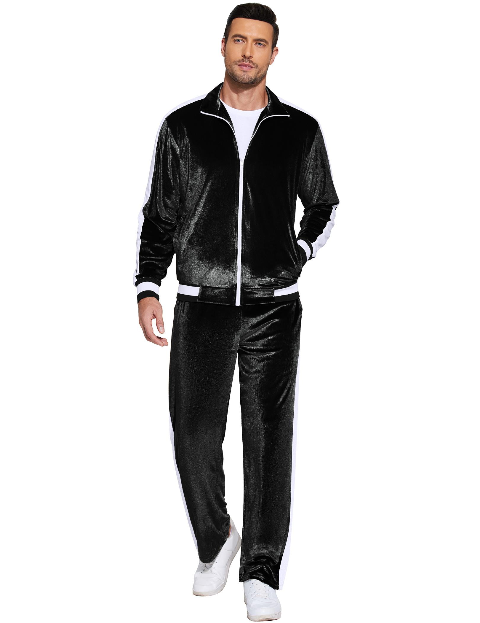 ミュージシャン FANTASTICS FAN FAN HOP TRACK SUIT COOFANDY Mens Tracksuit 2 Piece Set Velour Sweatsuit Jogging Suits