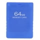 thumbnail image 2 of 64MB Memory Card, Convenient Memory Card ABS Efficient  For Games Master For PS2 Game Console ANGGREK Azul, 2 of 8