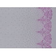thumbnail image 2 of Zelouf Double Border Glitter On Tulle  , Sewing, DIY, Crafts Fabric by the Yard, Blk/plum, 3 Yard, 2 of 2