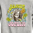 thumbnail image 3 of Janis Joplin -  Butterfly And Flowers - Toddler And Youth Crewneck Fleece Sweatshirt, 3 of 5