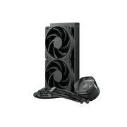Cooler Master 240 Atmos Stealth High Performance Close-Loop AIO Liquid Cooler, R9|i7 Dual Chamber Pump, Customize Cover, Mobius 120, AMD Ryzen AM5|4, Intel LGA 1851|1700 Platform