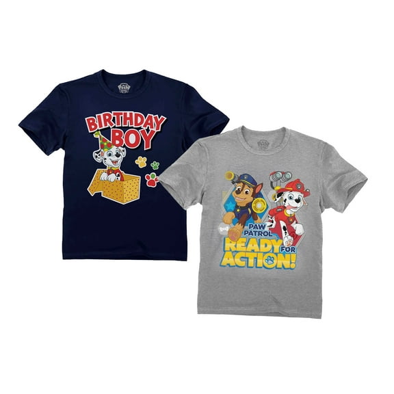 Paw Patrol Birthday Shirts Bundle For Toddler Kids Marshall Bundle Birthday 3T