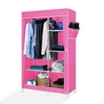 thumbnail image 2 of Closet Armable Ropero Pequeño Organizador Para Ropa Portatil Color Rosa, 2 of 11