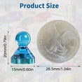 thumbnail image 4 of MAX Push Pin Magnets - Tiergrade 16 Pack 7 Assorted Color Strong Magnets,Use at Kitchen Home Office and School Classroom, for Refrigerator Dry Erase Board and Whiteboard., 4 of 9