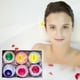 thumbnail image 4 of Set de regalo de 6 bombas de baño para bebé, niña y mujer. Aceite esencial relajante y orgánico. 6 colores y 6 aromas., 4 of 5