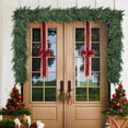 thumbnail image 5 of Guvpev Realistic Christmas Garland for Mantel, 6FT Real Touch Thick/Lush Artificial Cedar Garland with Pine Cones & Berry Christmas Decorations, Indoor Outdoor Seasonal Greenery Garland for Holiday, 5 of 9