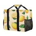 thumbnail image 2 of Large Hand-Held Storage Bag Kitchen Reusable Grocery Bags， Travel Tote Bags， Waterproof Tote，Laundry Bag，Beach Bag， Pool Bag Yellow Lemon, 2 of 8
