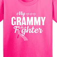 thumbnail image 4 of Inktastic Breast Cancer Awareness My Grammy is a Fighter Youth T-Shirt, 4 of 5