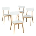 thumbnail image 4 of Simple Living Modern Dining Chairs Set of 4 with Angled Legs and Mid-Century Style, 4 of 6