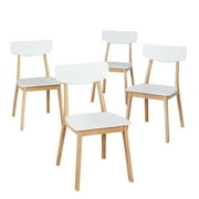 Simple Living Modern Dining Chairs Set of 4 with Angled Legs and Mid-Century Style