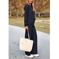 thumbnail image 3 of Conjunto Deportivo Mujer PRETTYGARDEN Sudadera con Capucha Azul Marino Pantalones Cargo Talle S, 3 of 8