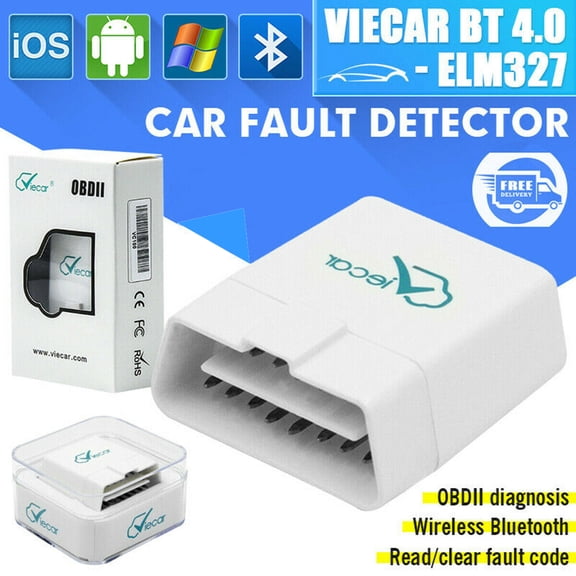 Amerteer ELM327 Viecar Bluetooth 4.0 OBDII OBD2 Diagnostic Tool Adapter for Android IOS