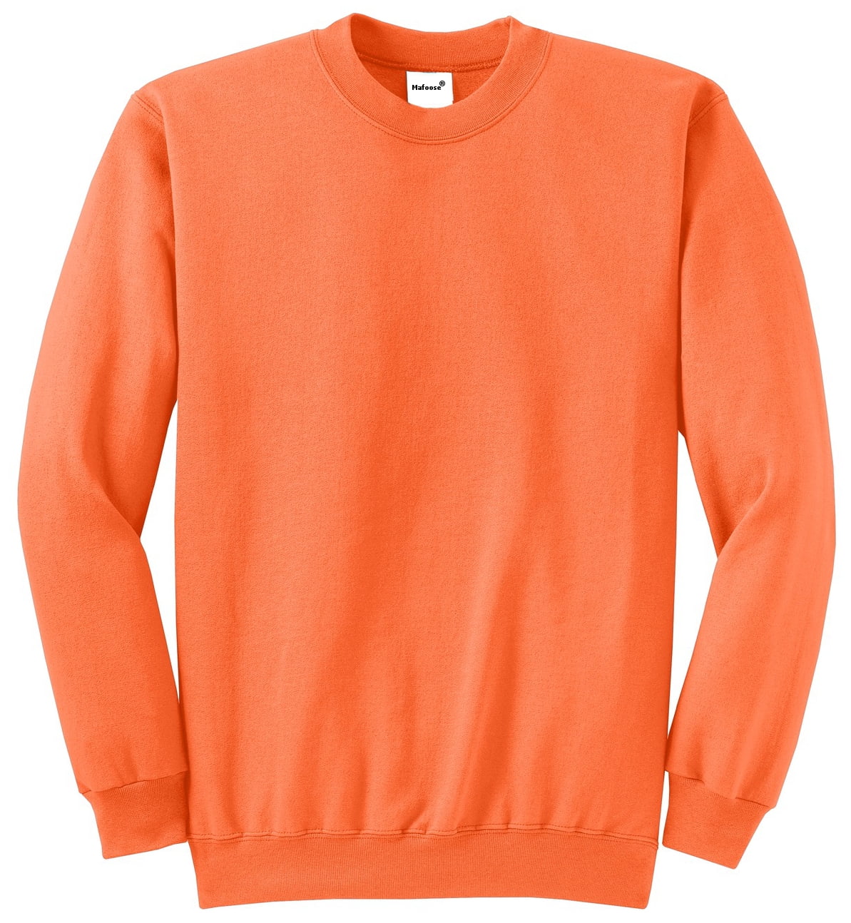 orange crew neck sweater