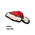 thumbnail image 3 of Decoraciones de la Puerta de Navidad,Animación Santa Claus Sombrero de Navidad Alfombra de Piso 31.49x19.68In,Alfombra de Vacaciones de la Puerta de Poliéster Multicolor,Decoraciones de Navidad para E, 3 of 6