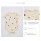 thumbnail image 4 of Gibobby Mamelucos para bebe niña de manga corta Floral para bebé recién nacido, niño y niña, mono, mono, trajes(Beige, 3-6 Meses), 4 of 5