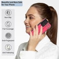 thumbnail image 3 of Funda de PU con anillo de cobertura total antideslizante para Samsung Galaxy A53 5g con pulsera, 3 of 5