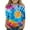 Multicolor a4, variant on Spazoro Toddler Girls 3/4 Sleeve Shirts, Tie Dye Spring and Fall Casual Round Neck Fashionable Tops for Girls Multicolor Size 11-12T