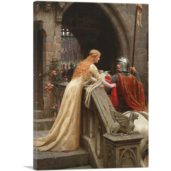ARTCANVAS God Speed Canvas Art Print by Edmund Blair Leighton - Size: 26" x 18" (0.75" Deep)