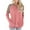 Pink, variant on IROINNID Womens Plus Size Tops Long Sleeve Workout Tops for Women Patchwork Pockets Round Neck Pullover Blouse T-shirt,Pink