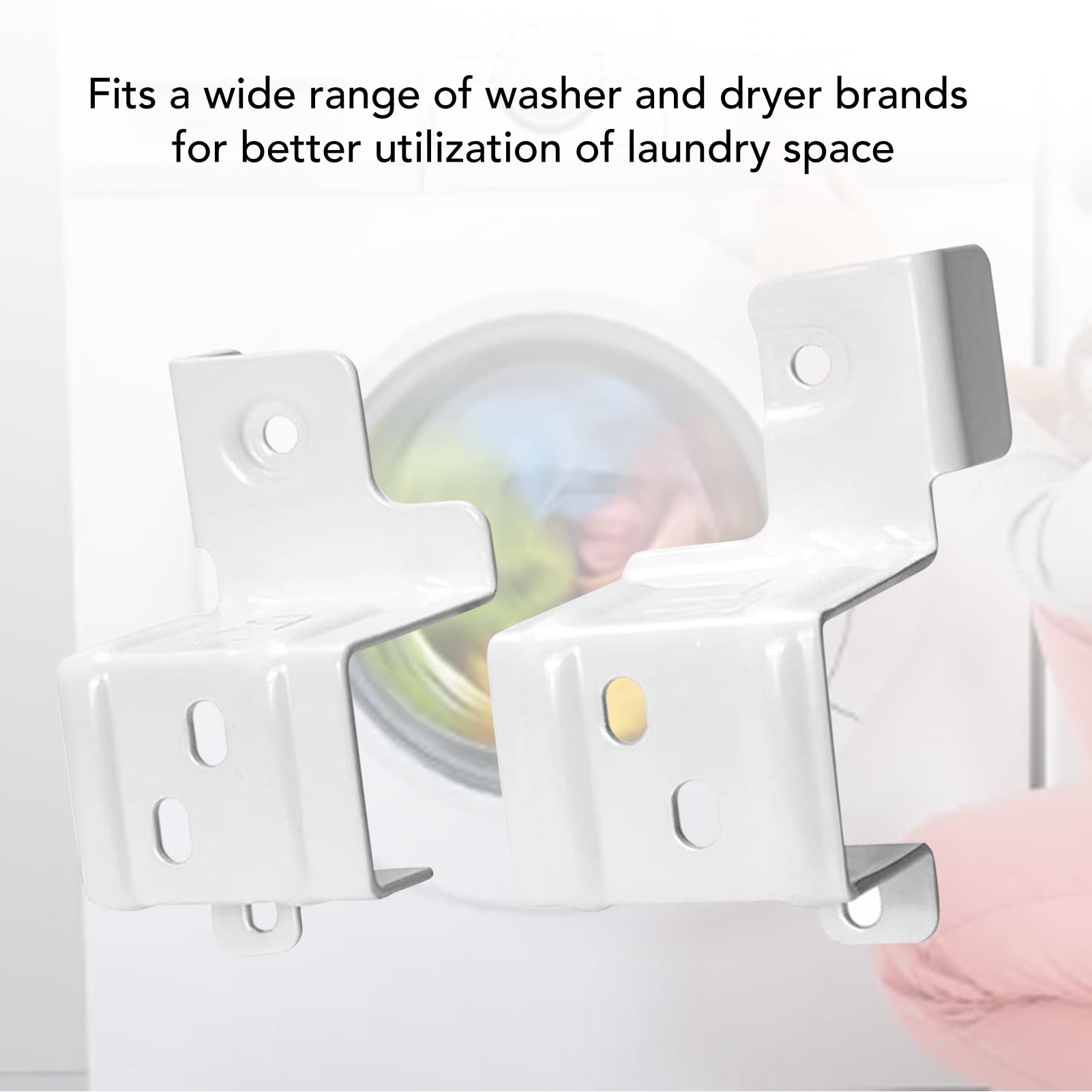 Washer Dryer Stacking Kit, Rust Space Saving Universal Fit Stacking Kit For Washer And Dryer Stable Support Easy To Install For Home