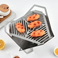 thumbnail image 1 of Rewenti Portable Camping Grill Detachable Grill Stainless Steel Mini Grill, 1 of 6