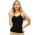 thumbnail image 3 of MISS MOLY Camisoles for Women with Built in Bra, Summer Sleeveless Tank Top Padded Bra Women cami for Yoga,Daily Wearing, 3 of 5