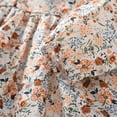 thumbnail image 4 of LYMAYTER Toddler Girls Floral Print Dress for 1-6Y Kids Peter Pan Collar Long Sleeve Dress Cotton Casual Outfit, 4 of 8