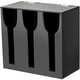 thumbnail image 2 of 2X Dispensador de Utensilios de Acrílico, Organizador de Cubiertos con 3 Compartimentos, Soporte Negro para Cubiertos, Cubiertos de Plástico, 2 of 5