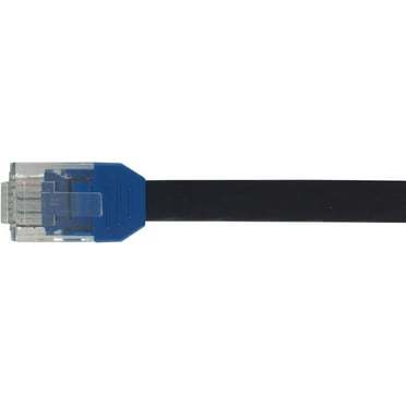 Nexhi Ultra Flat Cat6 Patch Cables - Cat6 Ethernet Cable, Premium Nexhi cat 6 Ethernet Rj45 Patch Cable, Thin Internet Computer Cable Best Fit for Network Devices (24 inch, Blue)|4 PACK