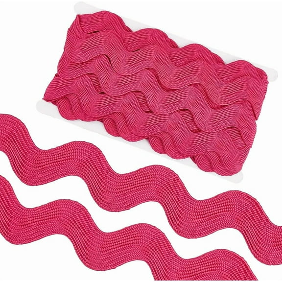 10 Yard 1.58 Inch Jumbo RIC Rac Lace Trim Rick Rack Wave Bending Fringe Trimming Ribbon Large Sewing Woven Fabric for DIY