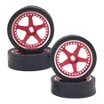 thumbnail image 4 of 4 piezas de neumáticos de rueda de repuesto universales de plástico duradero, accesorios de actualización Rojo, 4 of 7