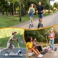 thumbnail image 4 of Welmotive Scooter for Kids Ages 6+, Teens & Adults, Lightweight Kick Scooter 3 Adjustable Heightand Rear Brake, Big Wheel Foldable Scooter for Indoor & Outdoor., 4 of 7