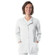 Landau ProFlex Tailored Fit 3-Pocket Snap-Front Scrub Jacket for Women 3038
