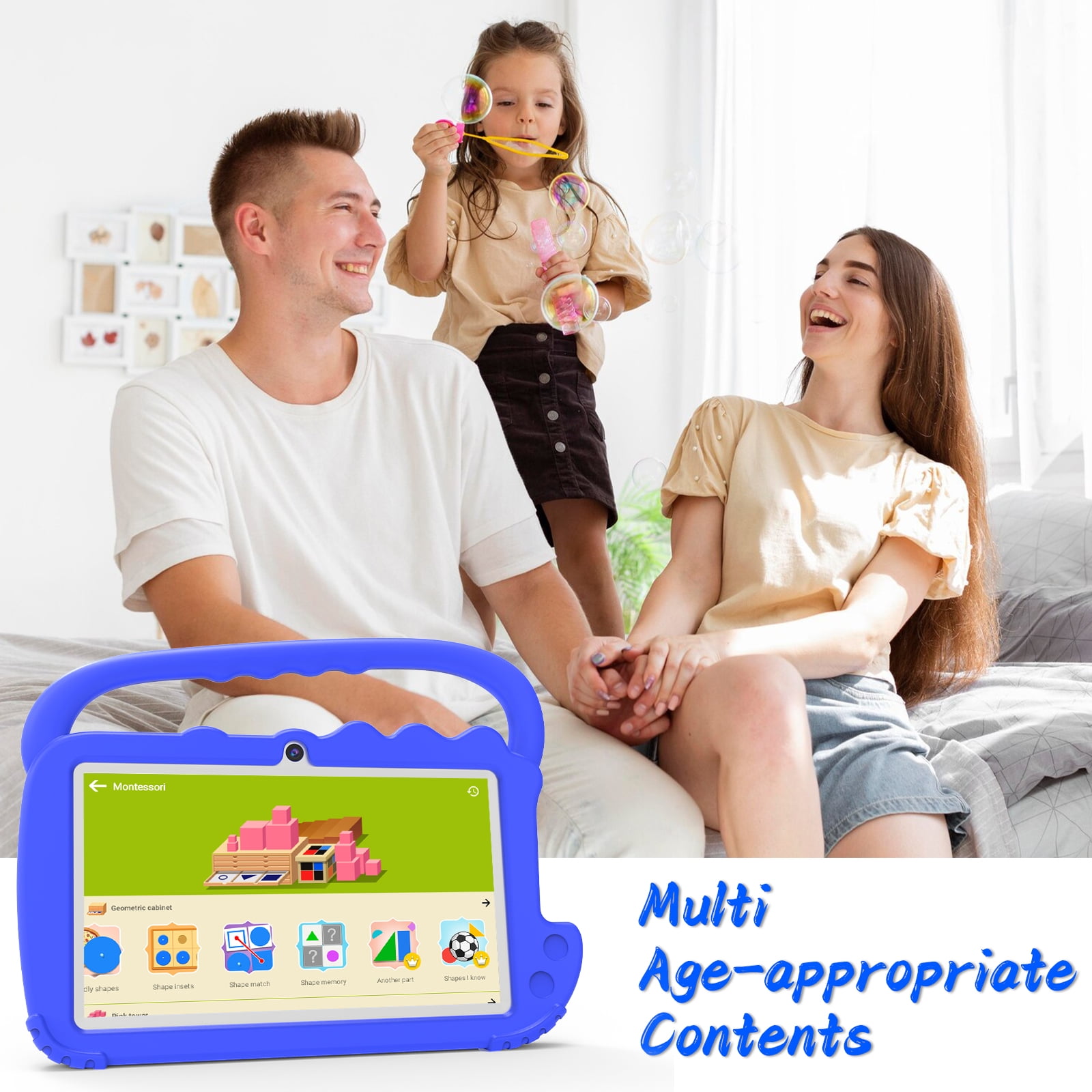 Peicheng Kids Tablet, 7inch 32GB ROM, Android 12, Wi-Fi