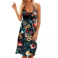 thumbnail image 2 of SMihono Robe d'Été pour Femmes Grande Taille Mode Robes pour Femmes Été Imprimé Décontracté Sans Manches Vacances Plage Robe Courte, 2 of 4