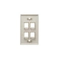 thumbnail image 2 of IC107F04IV - 4Port Face Ivory BY ICC, 2 of 3