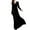 Black, variant on Women s V Neck Long Sleeve Velvet Maxi Dress Flowy Floor Length Formal Evening Party Dress Slim Fitted Ruched Bodycon Dress Soft Stretchy Fabric for Weddings Proms