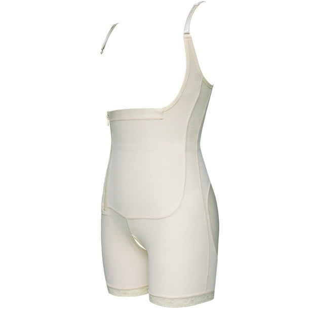 ESSSUT Underwear Womens Women Plus Full Body Suit U-Neck Vest Zipper  Surgeries Lace Stitching Compression Garment Shapewear Bodysuit Lingerie  For Women M 