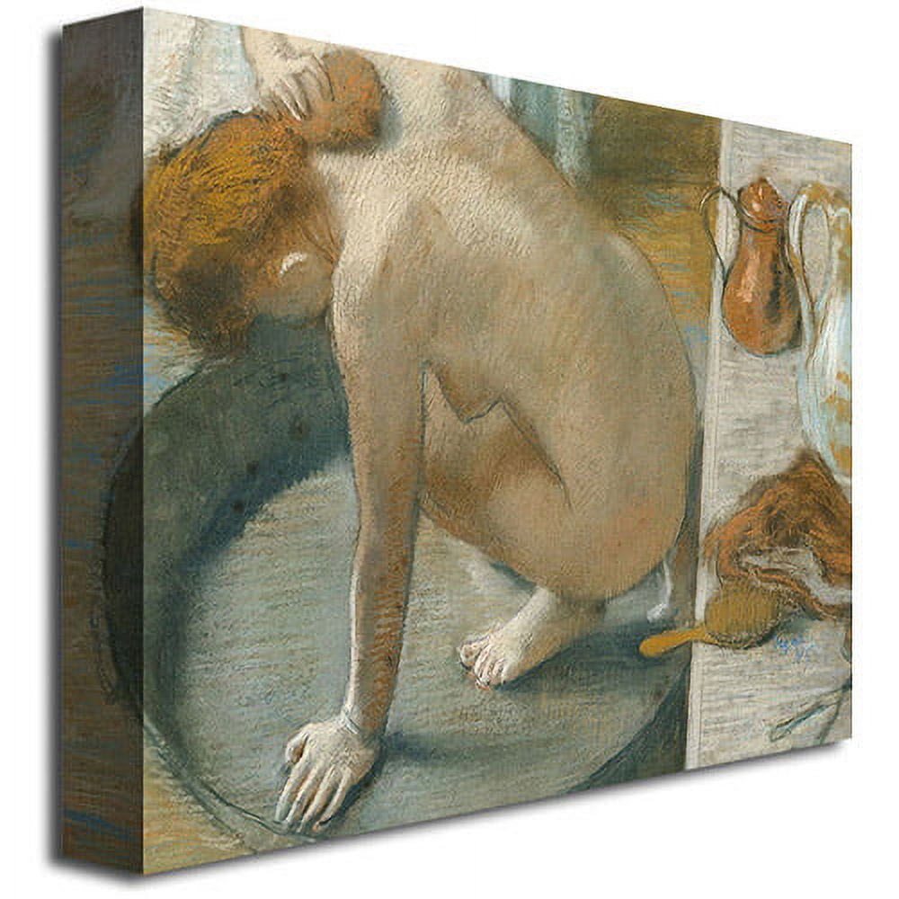 Trademark Fine Art "The Tub, 1886" Canvas Wall Art by Edgar Degas